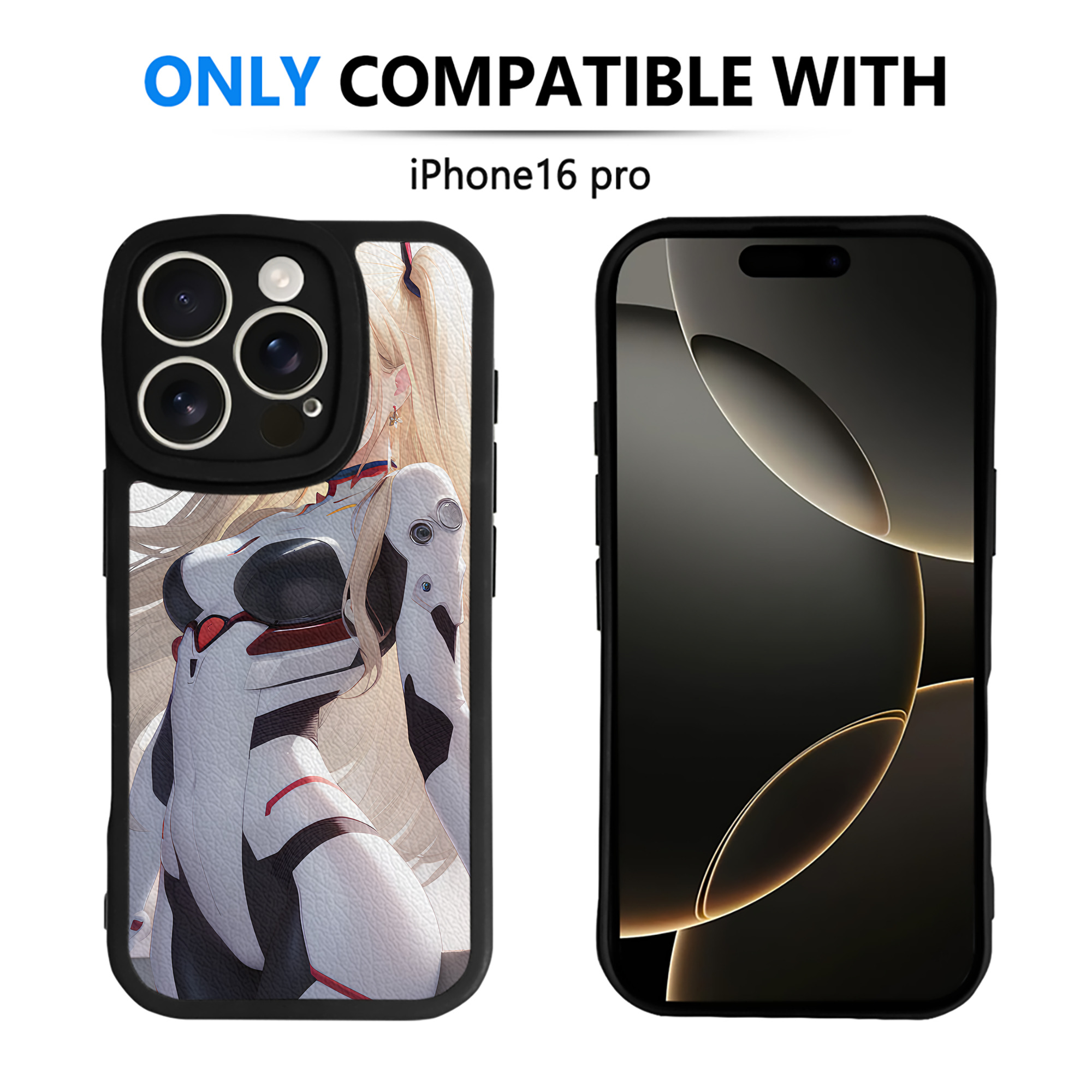 （画像用） EVA 新世紀エヴァンゲリオン 【iPhone 16シリーズ対応】シリコンスマホケース（レザー調） 材質：シリコン